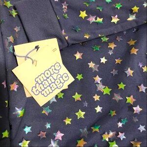 MORE THAN MAGIC beautiful purple shirt with shiny stars Size M NEW with Tag